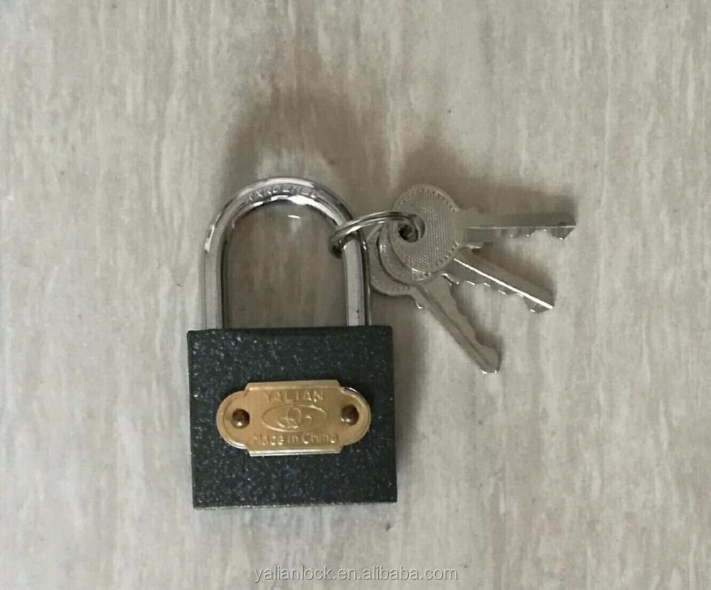 Water-proof Grey Iron Padlock,Long Shackle And Short Shackle Can Be Available