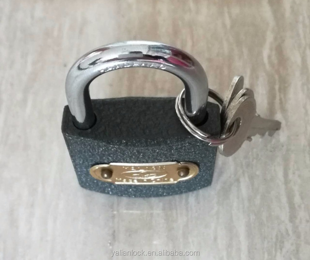 Water-proof Grey Iron Padlock,Long Shackle And Short Shackle Can Be Available