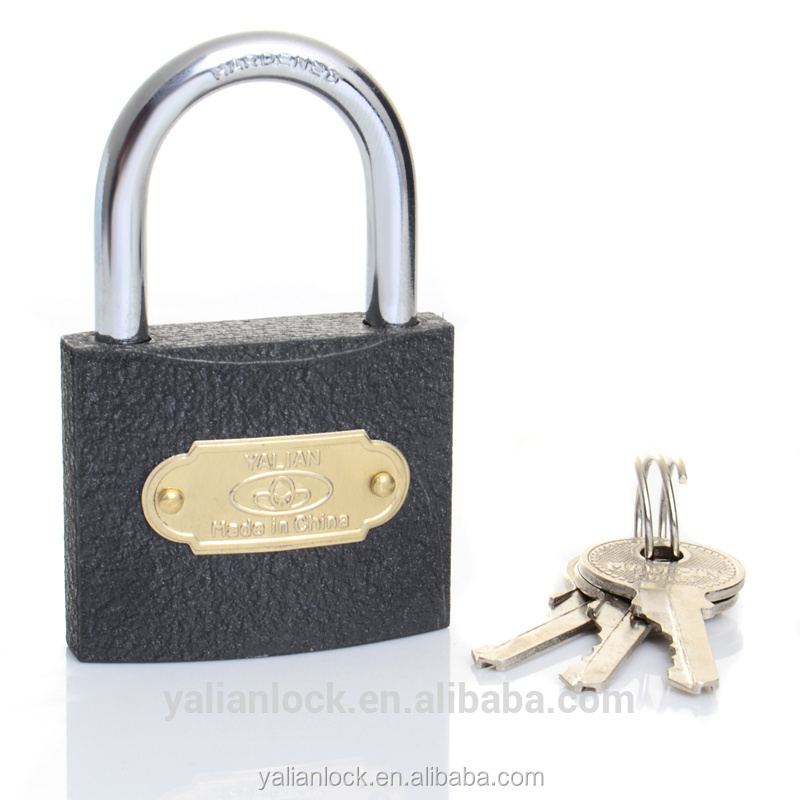 Wholesale Cheapest Grey Iron Padlock With Flat Keys