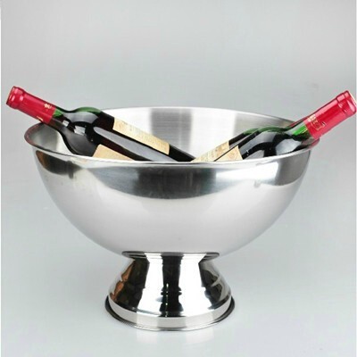 Big Capacity Stainless steel champagne bowl Bucket Beer bottle cooling container Ice bucket