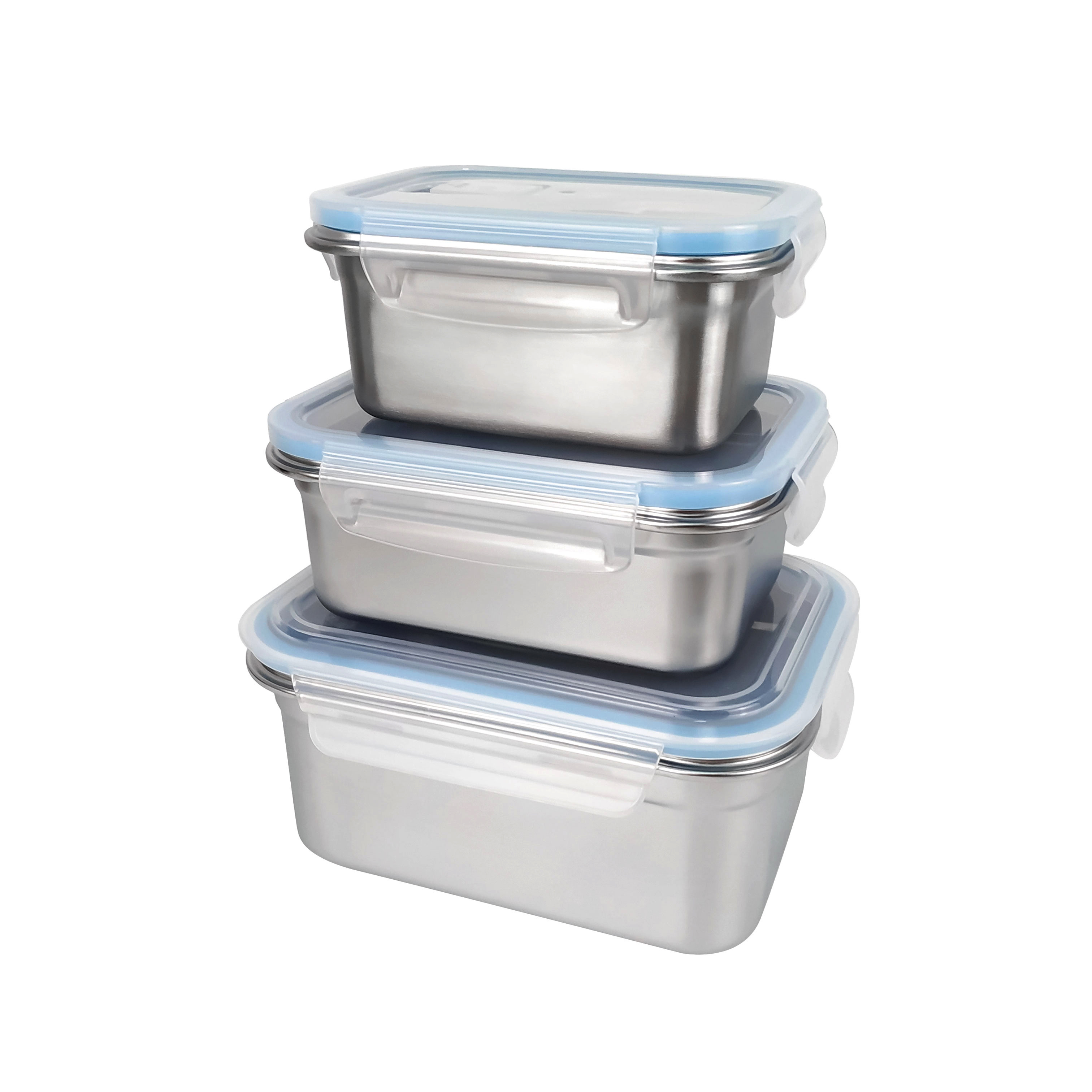 Stainless Steel Bento Lunch Box with Leakproof Plastic Lid Kids Steel Lunch Container for Teenagers 1000ml Microwave Safe