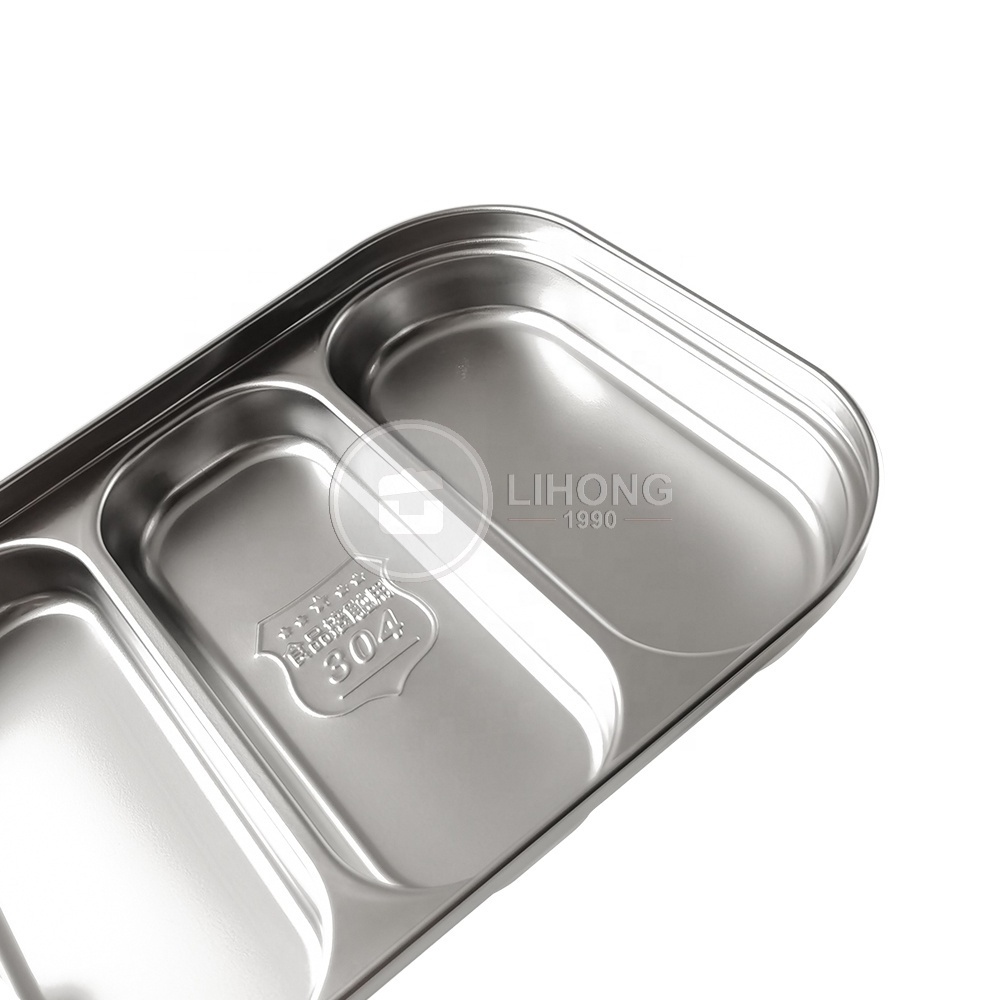 2 Layer food contaier box portable stainless steel lunch box tiffin with lid