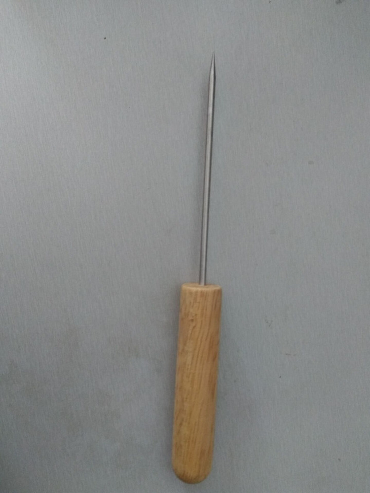 Kitchen Tool OEM LOGO Durable stainless steel ice Pick with Wood Handle