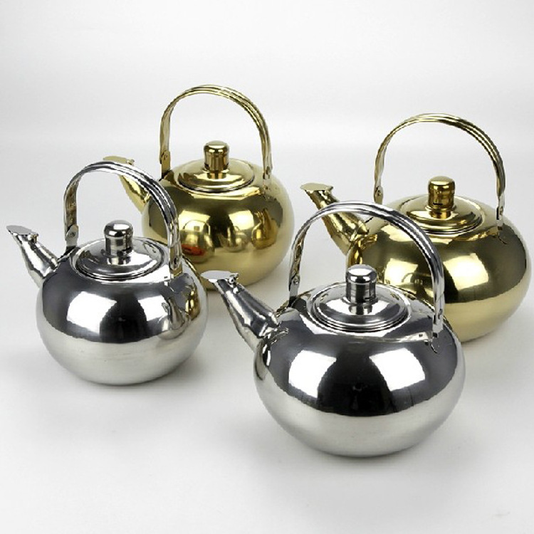 Stainless Steel Chinese Commercial Tea Pot With Tea Strainer