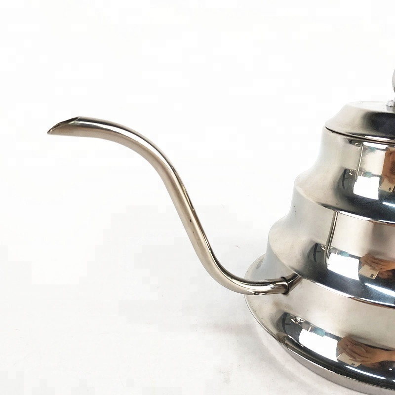 1200ML Bamboo Shape Arabic Stainless Steel Pour Over Drip Gooseneck Coffee &Tea Pot