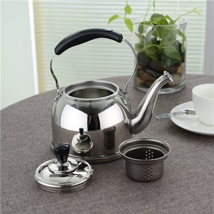 Large capacity Stainless steel  whistling tea kettle 5Liter swan kettle