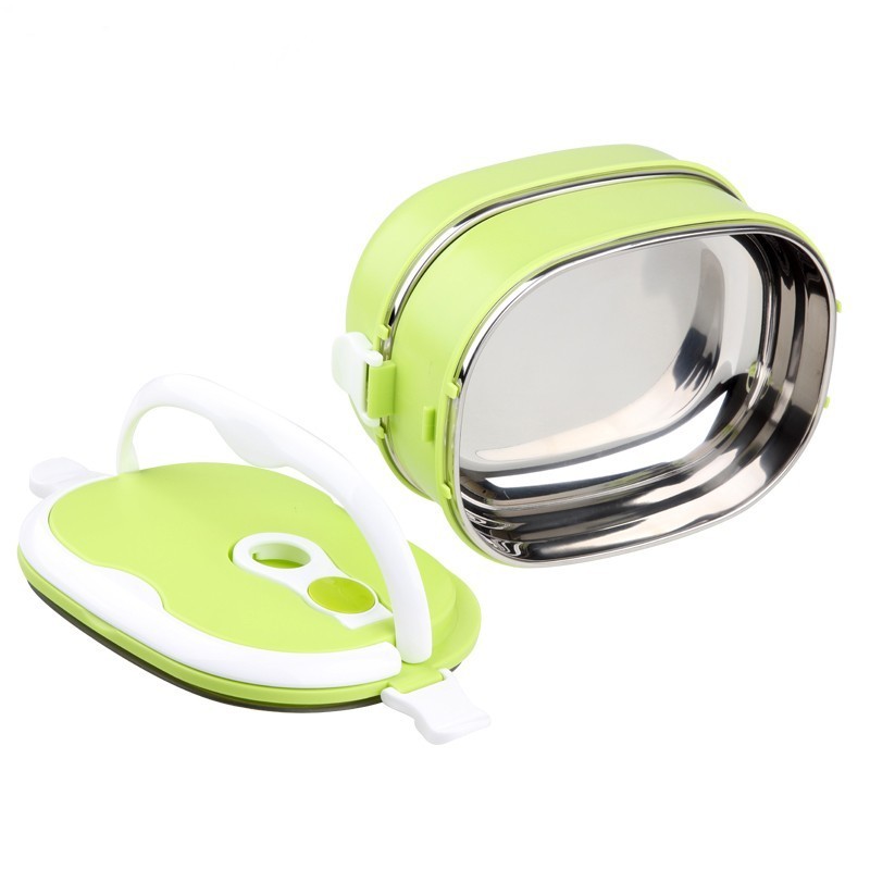 Hot selling Stainless Steel Plastic Combination lunch box with lock / food carrier / tiffin food container