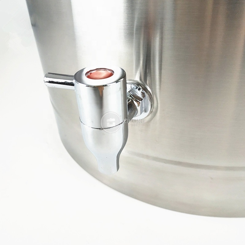 Restaurant insulated soup pot 30 liter stainless steel stock pot