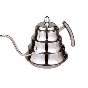 2019 hot sale stainless steel kettle silver teapot gooseneck tea pot with infuser