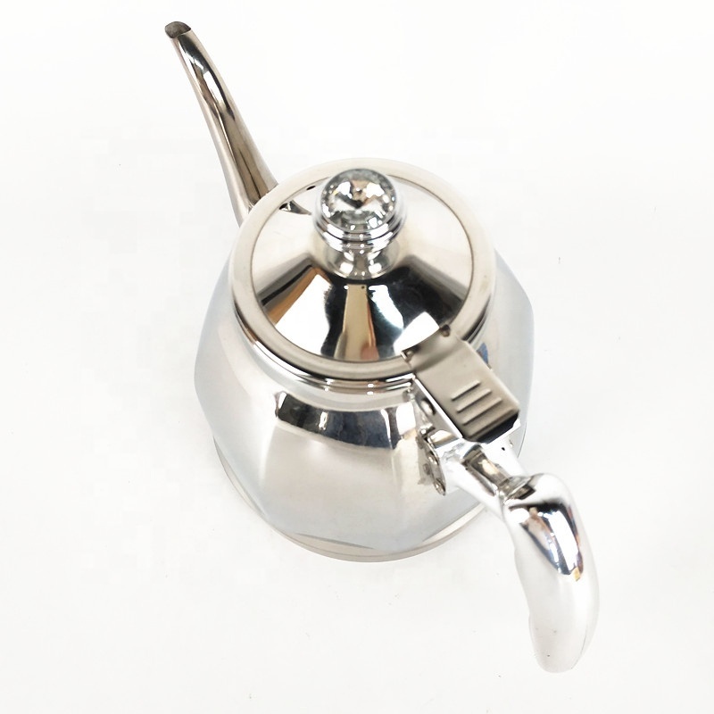 New Dallah Dubai Drip Teapot 304 Stainless Steel Arabic Coffee Pot with Tea Infuser