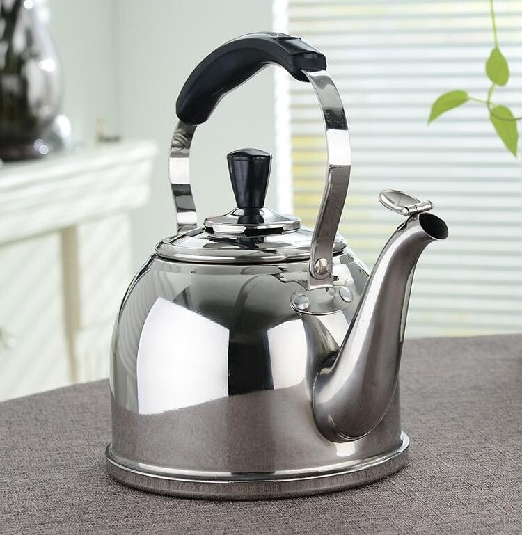 Large capacity Stainless steel  whistling tea kettle 5Liter swan kettle