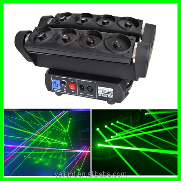 Professional 8 eyes RGB Laser Beam KTV Disco Stage Lights Night Club Equipment Show Light