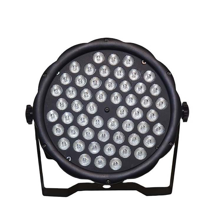 Led flat Par Light 54pcs 1W RGB 3in1 LED multi color plastic led rgb dmx wash lights