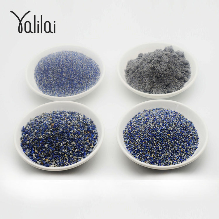 Wholesale lapis lazuli Natural Stone Irregular Gravel Powder 2-4mm, 1-2mm.0.5-1mm.0.5-0.125, 0.063-0.125mm