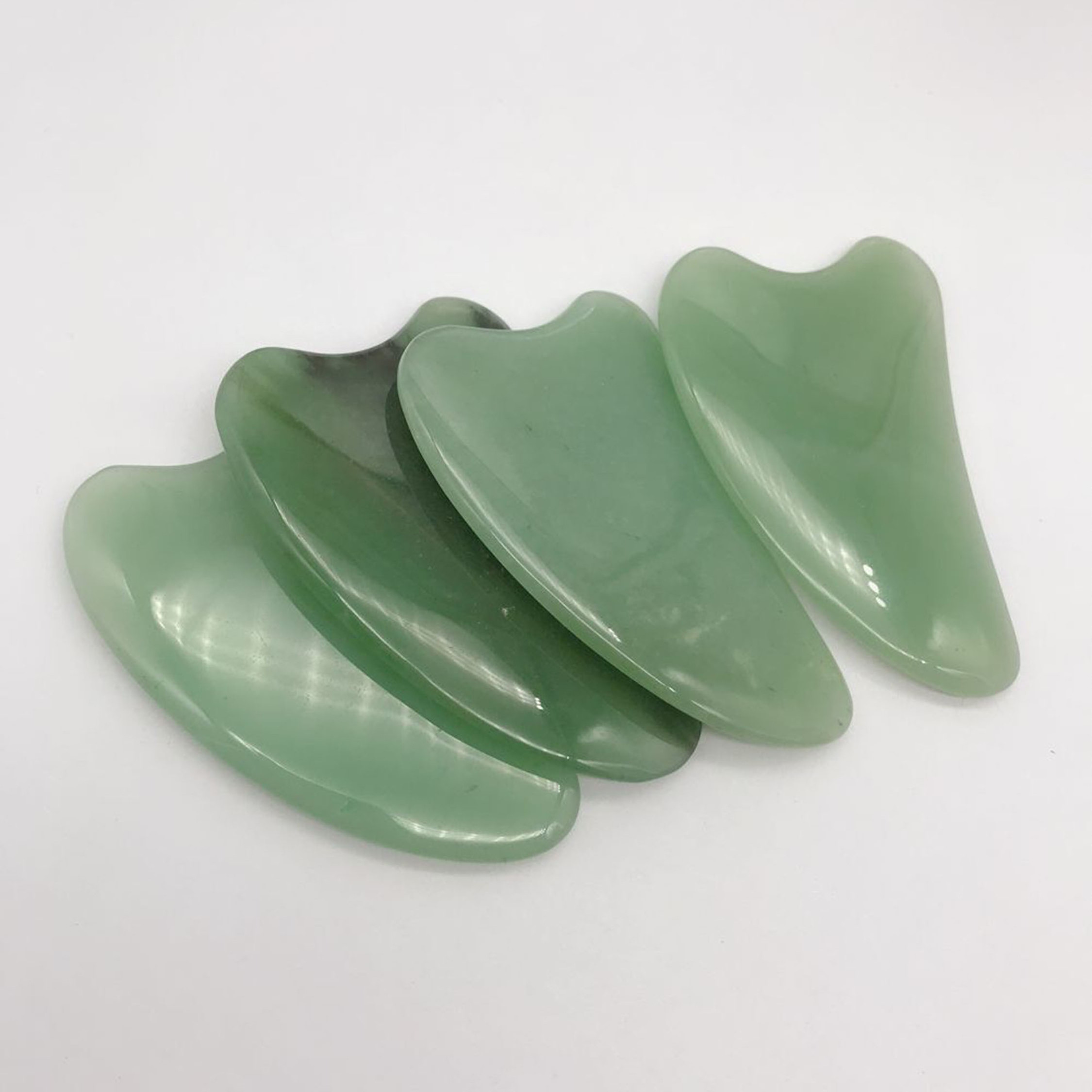 aventurine  guasha or jade anti cellulite massager of guasha tool