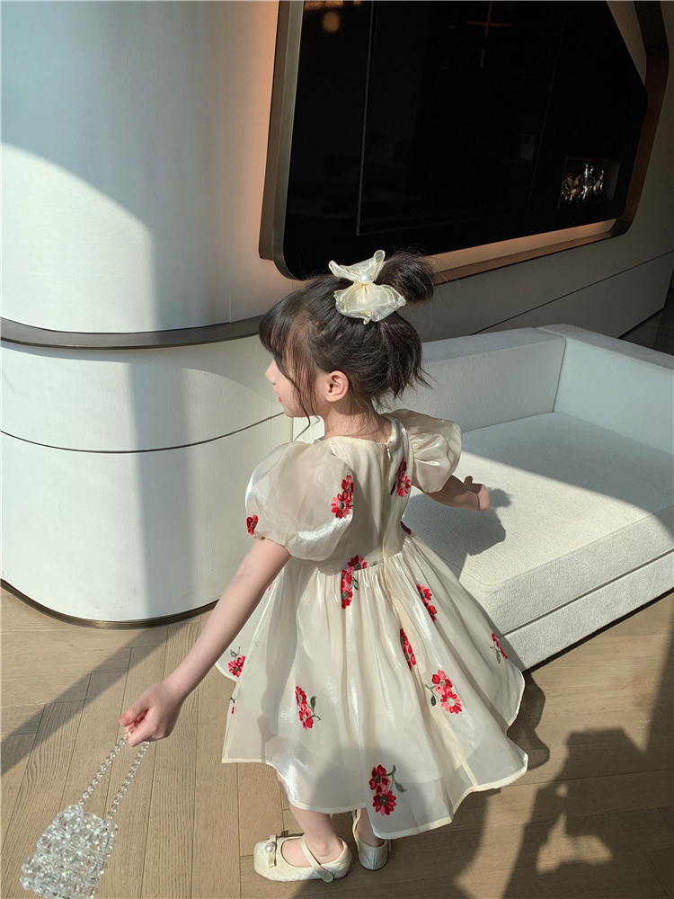 Hot sell toddler girls dress Short Sleeve Children's Clothing Girls Fancy Frocks Kids Summer Princess Dresses