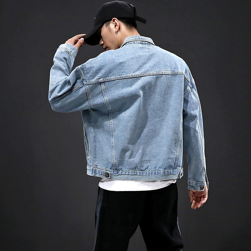 streetwear oversized denim jacket manufacturer clothes men jeans and jacket