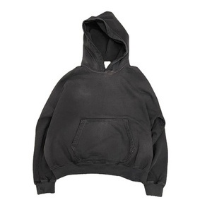 street wear Oversized Distressed Vintage Washed Custom Hoodies 450 Gsm Manufacturers 100% Cotton Plain Pullover Crop Hoodie