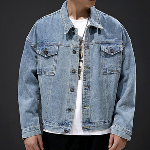 streetwear oversized denim jacket manufacturer clothes men jeans and jacket