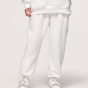 YALI High Quality 400 GSM Essential Polar Fleece Plain Heavy Weight Joggers Sweatpants