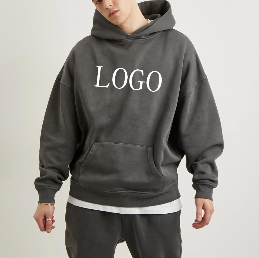 fashionable custom 480 gsm hoodies sweatshirts wholesale print 100% cotton men oversize heavy weight hoodie blank