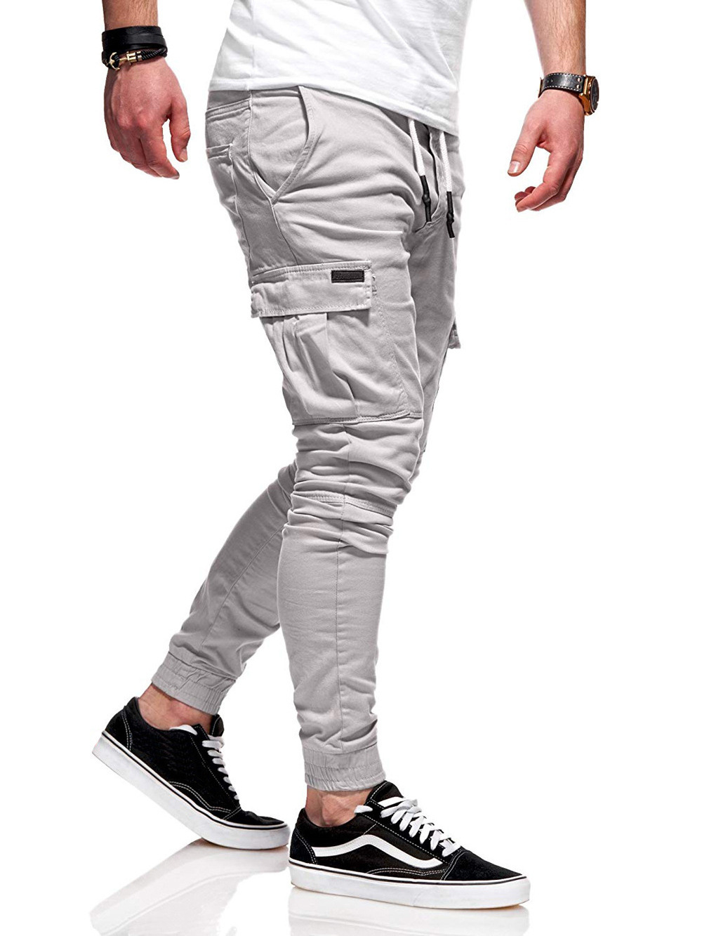 designer Man Clothing cargo pants manufacture, Fashion Tapered Sports Trousers Men's Casual Joggers Pants with pocket