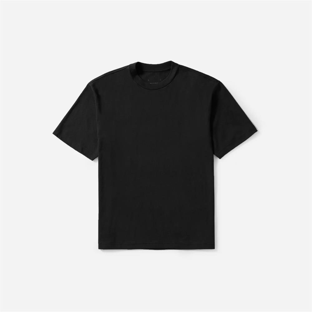 YALI luxury thick heavy plain cotton basic plain tshirts with logo custom logo printed t shirt