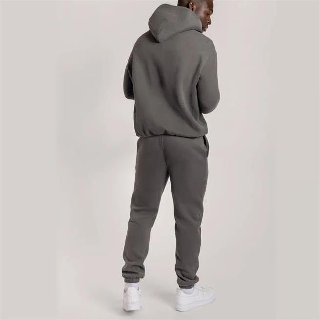 Yali high quality tracksuit men cotton thick sport jogger sweat suit,customized hoodie and pants set