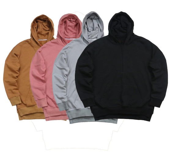 Custom mens streetwear drop shoulder hoodie with side splits wholesale xxxl xxxxl  hoodies unisex sweatshirts