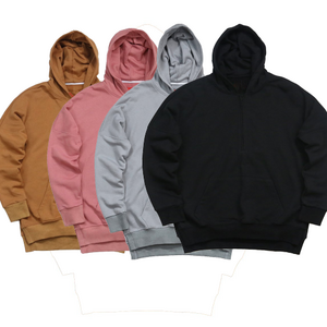 Custom mens streetwear drop shoulder hoodie with side splits wholesale xxxl xxxxl  hoodies unisex sweatshirts