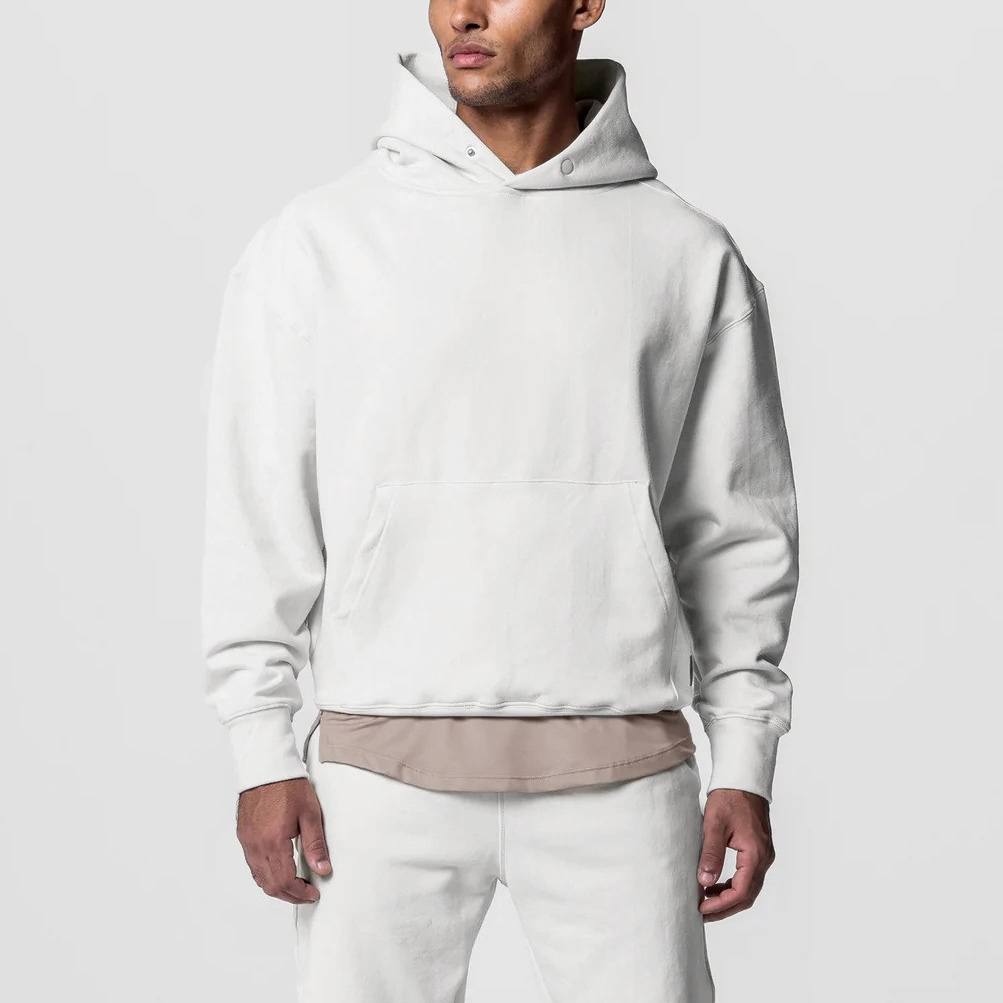 bulk wholesale french terry pullover cotton oversized blank tracksuits sweatpants and hoodie set unisex