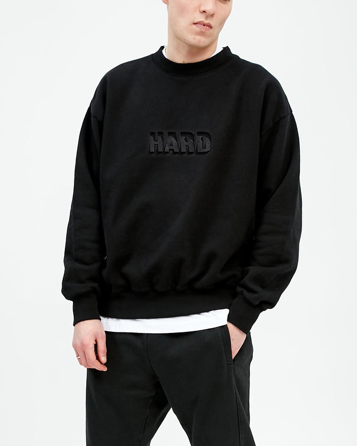 high quality crewneck blank fleece oversized sweatshirt manufacturer embossed 400 gsm sweatshirts custom logo