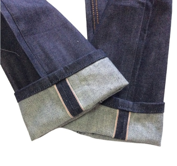 Custom Wholesale High Quality Cotton Unwash Original Raw Mens Fashion Selvedge Denim mens jean