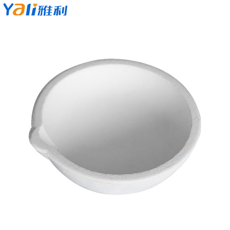 Hot sale 250 grams Ceramic Bowl Corrosion Resistance Quartz Crucible Ceramic Boat Crucible For Melting Platinum