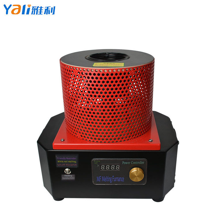 1KG/2KG/3KG 1600 Degree Mini Portable Induction Melting Furnace For Gold Silver Steel Smelting Machine