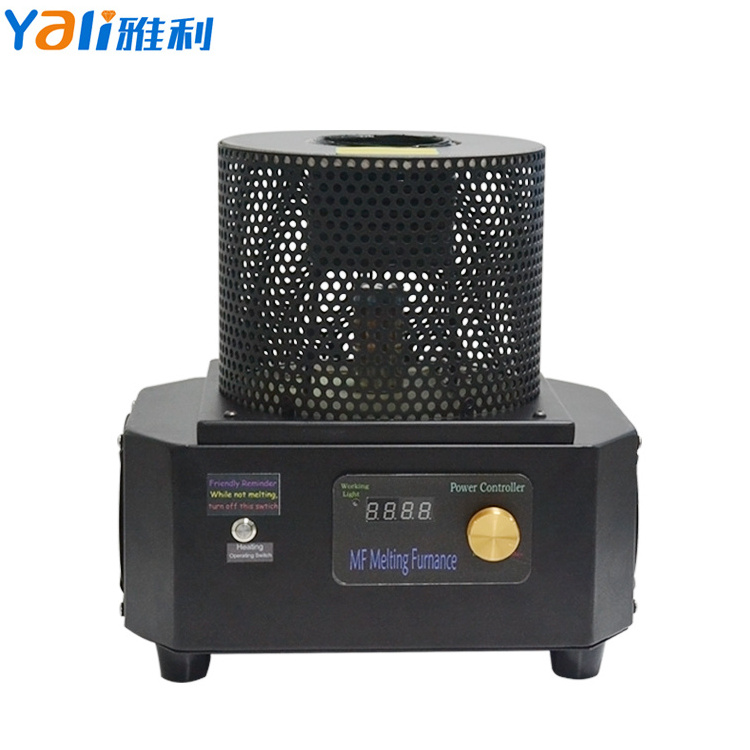 1KG/2KG/3KG 1600 Degree Mini Portable Induction Melting Furnace For Gold Silver Steel Smelting Machine