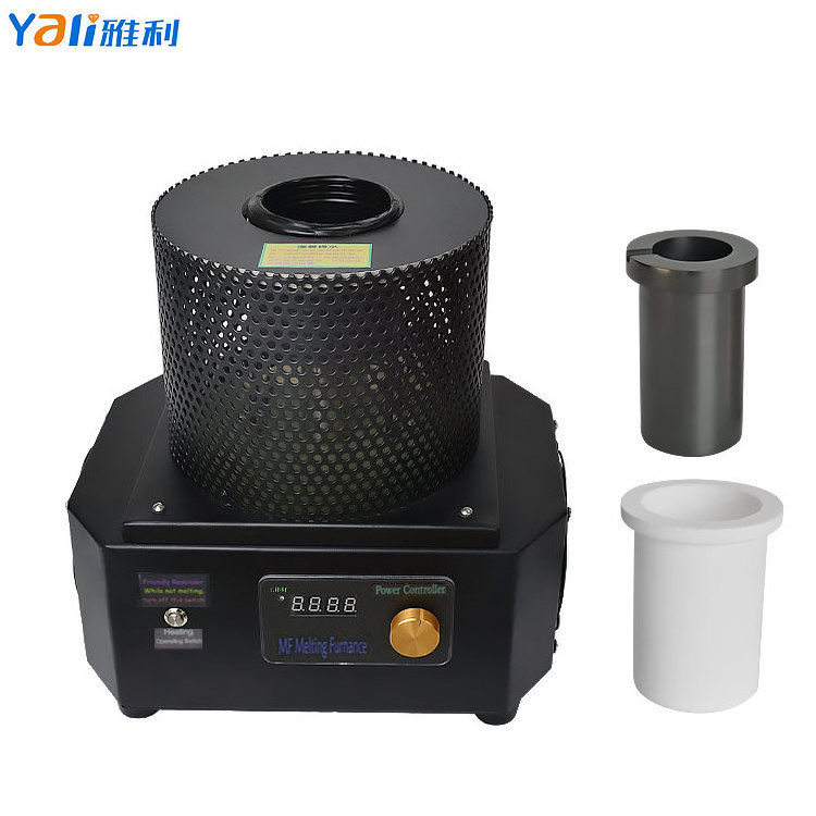 High Efficiency Safety 1KG Mini Portable Induction Furnace for Melting Gold Silver Copper Steel Smelting Machine