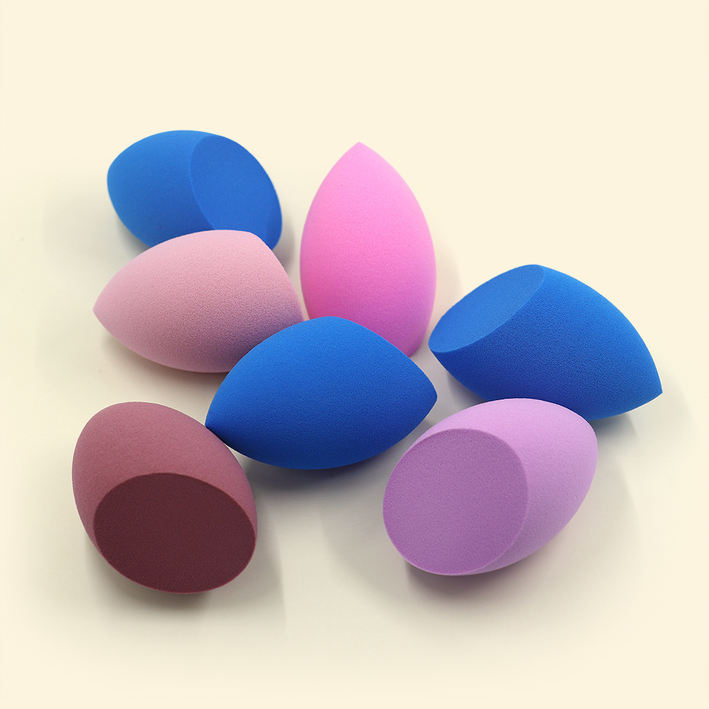 Trending Products 2023 New Arrivals Makeup wholesale high quality waterdrop laser one side cut sponges beveled  makeup sponge