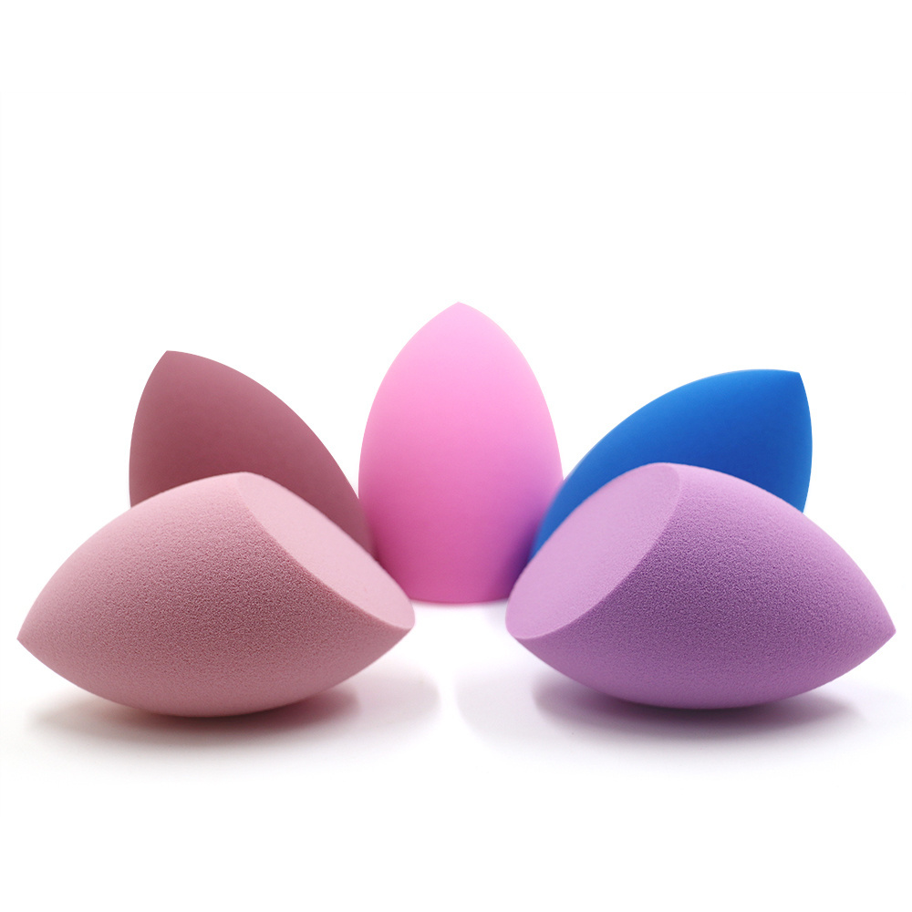 Trending Products 2023 New Arrivals Makeup wholesale high quality waterdrop laser one side cut sponges beveled  makeup sponge