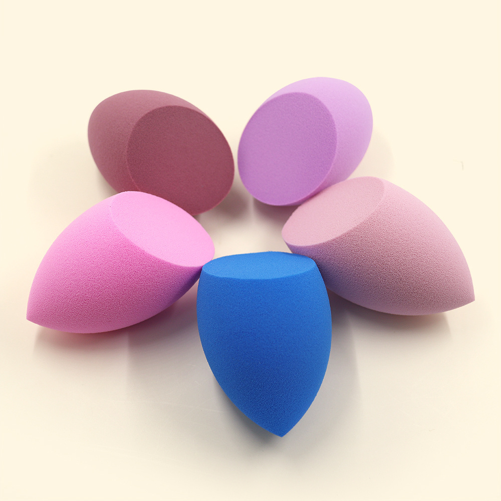 Trending Products 2023 New Arrivals Makeup wholesale high quality waterdrop laser one side cut sponges beveled  makeup sponge