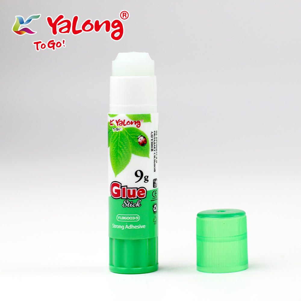 Yalong custom logo solid washable non-toxic and acid-free 8g/16g/21g/36g school office home white solid glue stick