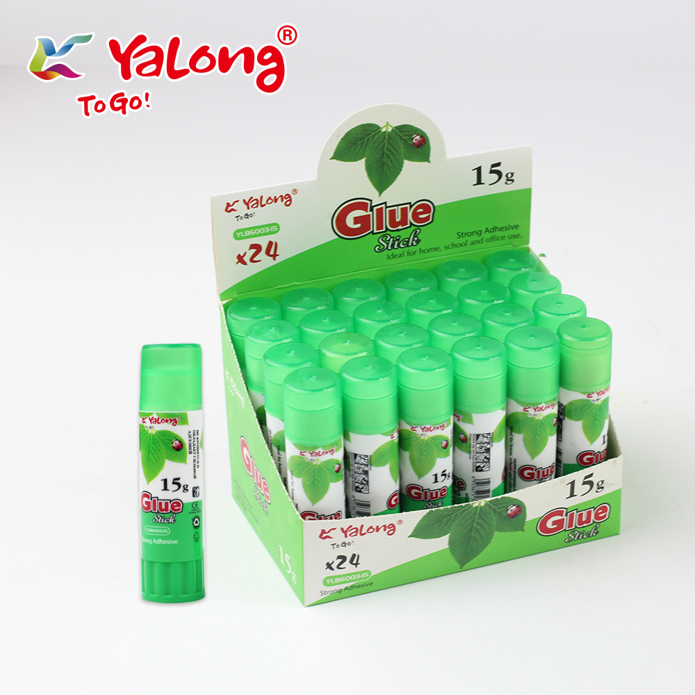 Yalong custom logo solid washable non-toxic and acid-free 8g/16g/21g/36g school office home white solid glue stick