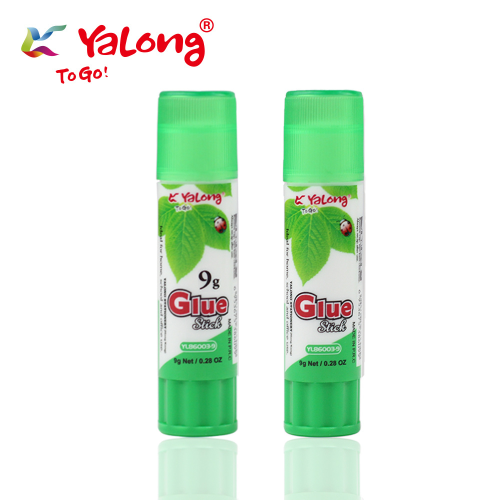 Yalong custom logo solid washable non-toxic and acid-free 8g/16g/21g/36g school office home white solid glue stick