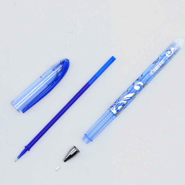 Yalong Classic Erasable Ink Ballpoint Pen With Eraser, Creative  Little Rubbing Head Erasable Pen