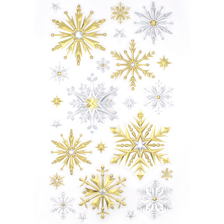 Christmas Wall Sticker Snowflake Window Clings Decal Removable Xmas/Holiday/Winter Wonderland White Decorations Ornaments Party