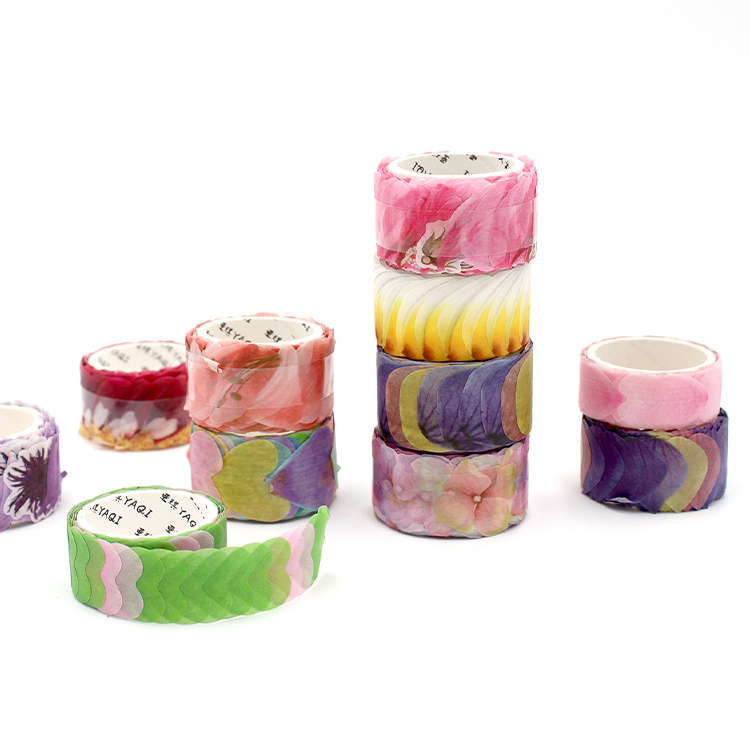 Wholesale Washi Tape Die Cut Custom Textured Waterproof Colorful Stickers Made in China - Perfect for Scrapbooking and Crafts