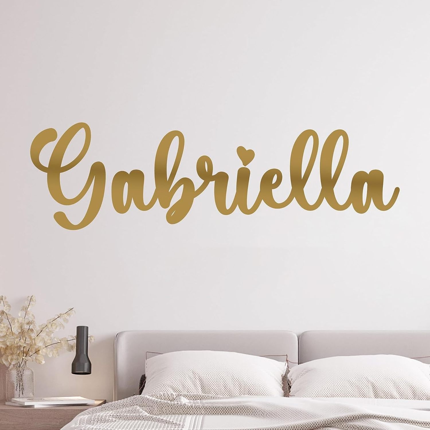 Cursive Letters Wall Decal Personalized Cursive Name With Fancy Font Wall Stickers For Girls Bedroom Multiple Sizes Colors