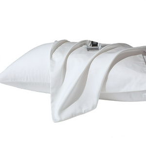 Custom Hot Selling 5 Star Hotel 100S Long-Staple Cotton Pillow Case All Sizes White Bed Pillow Protector Pillowcase