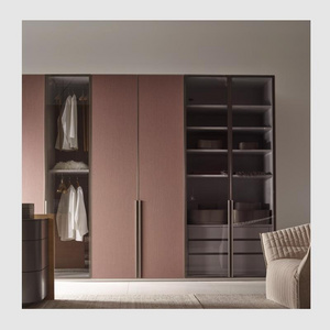 Four Door Women Pink Wardrobe Closet Double Color Wardrobe Wooden Photos Italian European Wardrobe Closet