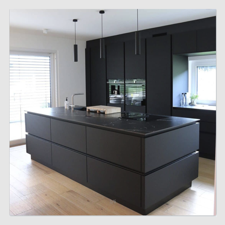 YAMAN Foshan Manufacturers Imported Color Painting Kitchen Cabinet For The Project Simple Design